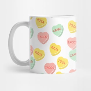 Funny Conversation Hearts Candy Mug